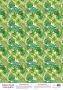 Деко веллум (лист кальки с рисунком) Green Wild Tropics, А3 (29,7см х 42см)