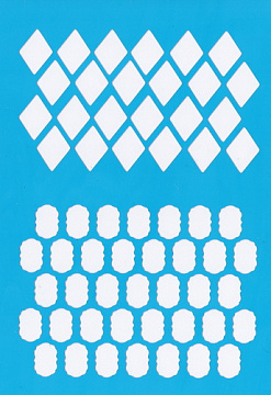 Stencil for crafts 15x20cm "Grids" #003