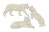  Набор чипбордов Тигры 10х15 см #765 color_Milk