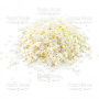 Sequins Stars mini, color cream with nacre, #021 - 0