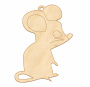 Figurka do kolorowania i ozdabiania "Mała mysz 1" #311