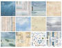 Double-sided scrapbooking paper set Memories of the sea 12"x12", 10 sheets - 0