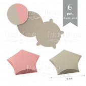 Набор картонных заготовок #002 color_Dark beige-pink Набор картонных заготовок #002 color_Dark beige-pink