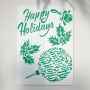 Stencil for crafts 15x20cm "Happy holidays" #300 - 0