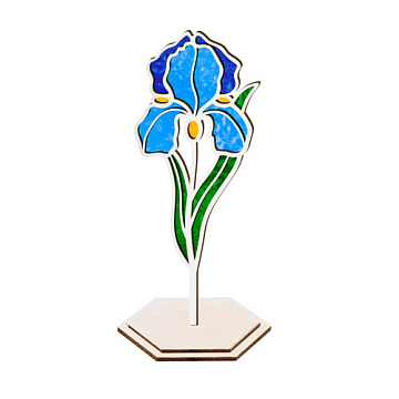 Art Stained Glass Kit "Tender Iris", for painting by numbers