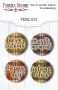 Set mit 4 Flair-Buttons zum Scrapbooking Bright Autumn EN #612