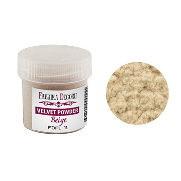 Velvet powder, color beige, 20 ml