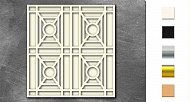 3D-chipboard Double door with geometric pattern FDCH-576