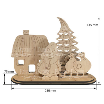 Blank for decoration #351 "Winter gifts" - 2 Blank for decoration #351 "Winter gifts" - 2