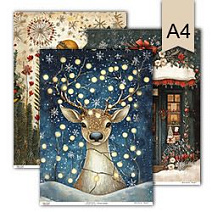 DECOUPAGE CARDS, A4 SIZE
