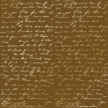 Arkusz papieru jednostronnego wytłaczanego złotą folią, wzór Złoty Tekst Czekolada mleczna 30,5x30,5cm 
