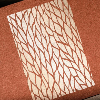 трафарет многоразовый 15x20см листочки #162 фабрика декору - 2