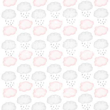 Sheet of double-sided paper for scrapbooking Little elephant #23-01 12"x12" - 2