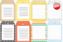 Scrapbooking paper set Backgrounds #6, 6”x6”, 8 sheets - 1