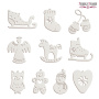 Set of Christmas tree ornaments "Winter Attributes", 10pcs