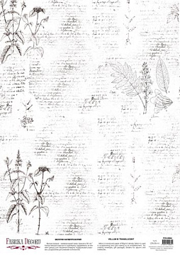 Deko-Pergamentblatt Botanik Frühling 1, A3 (11,7" х 16,5")