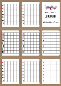 Set mit Aufklebern für Tagebücher und Planer #18-041