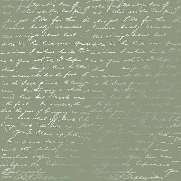 Einseitig bedrucktes Blatt Papier mit Silberfolie, Muster Silberner Text Olive 12"x12"