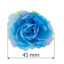 Eustoma flowers, Blue with pink 1pc - 1