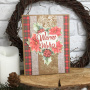 Zestaw #1 do tworzenia kartek okolicznościowych, "Our warm Christmas",10cm x 15cm