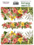 Set of stickers 3pcs Botany exotic  #201