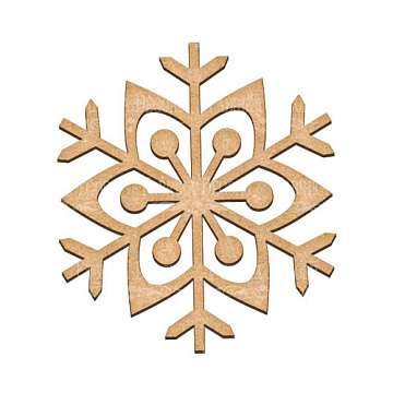  Art board Snowflake 18х20 cm