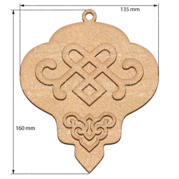 Blank for decoration New year tree toy 42, #475 - 2