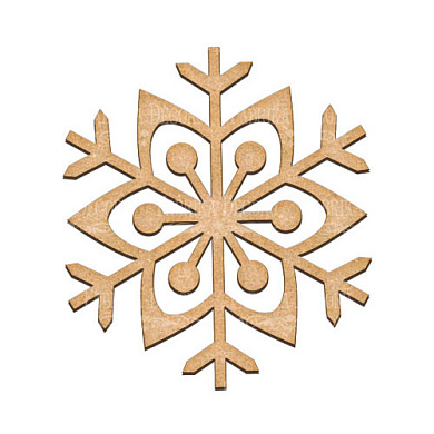  Art board Snowflake 18х20 cm