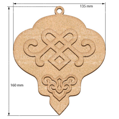 Blank for decoration New year tree toy 42, #475 - 2