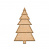  Art board Pine tree 1 15х25 cm