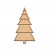  Art board Pine tree 1 15х25 cm