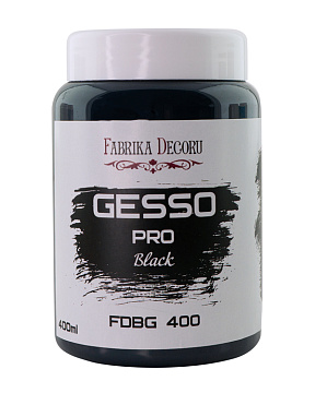 Czarny grunt akrylowy Gesso, 400ml