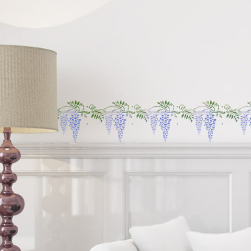 Stencil for decoration XL size (30*30cm), Wisteria #021 - 2