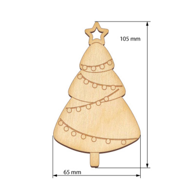 Figurine for painting and decorating #337 "The new year tree" - 2