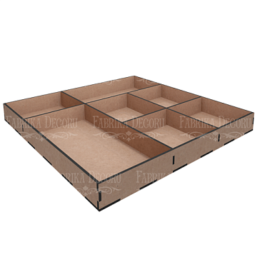 Mixbox-Organizer 7 Zellen, 30х30x3,3sm