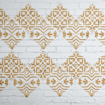 Stencil for crafts 15x20cm "Byzantine ornament" #323 - 2 Stencil for crafts 15x20cm "Byzantine ornament" #323 - 2