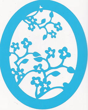 Stencil for crafts 14x18cm "Sakura branches" #082