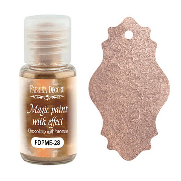 Dry paint Magic paint with effect Chocolate with bronze 15ml