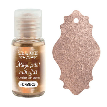 Sucha farba Magic paint z efektem Czekolada z brązem, 15 ml