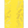 Sheet of single-sided paper with gold foil embossing, pattern Golden Pineapple Yellow A4-1 8"x12"