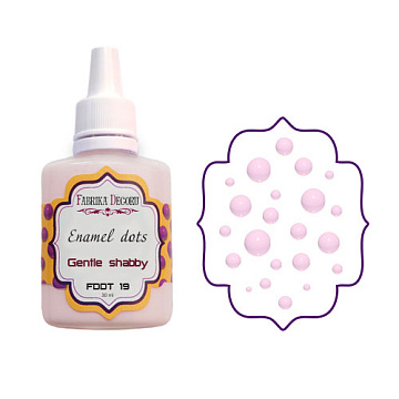 Emaliowane krople-koraliki Dotsy Delikatny Shabby, 30ml