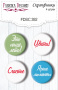 4er-Set Flair-Buttons zum Scrapbooking Sommerstimmung RU #392