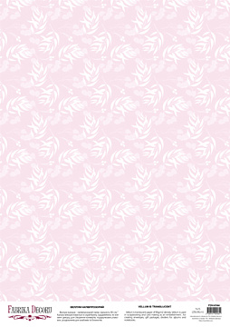 Deco vellum colored sheet Pink spikelets, A3 (11,7" х 16,5")