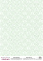 Деко веллум (лист кальки с рисунком) Дамаск Мятный, А3 (29,7см х 42см)