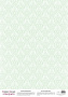 deco vellum colored sheet damask mint, a3 (11,7" х 16,5")