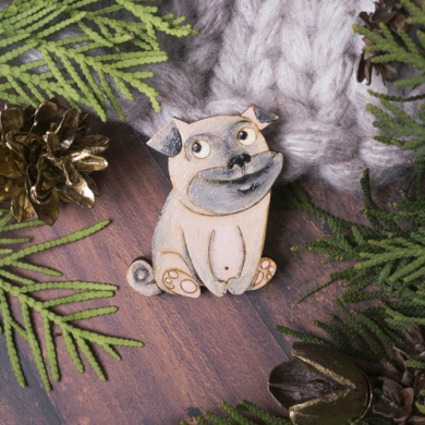 brooch blank for coloring, #023 - 2