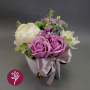 Floristic interior composition "Elegy of Roses", 200 x 200 x 180 mm  - 2