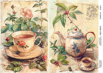 Decoupage-Karte #0710, 21x29,7 cm