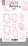 Set of cardboard photo frames #1, Pink, 39 pcs - 0