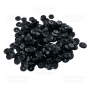 Sequins Round rosettes, black, #232 - 0